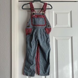 Y2K Vintage Liberty Floral Denim Jean Overalls